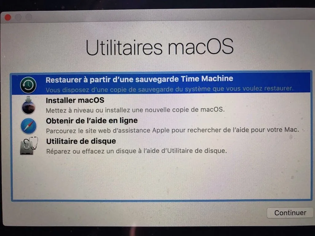 Downgrade macOS Catalina (10.15) vers macOS Mojave (10.14) 1 restaurer ancien systeme mac avec Time Machine downgrade