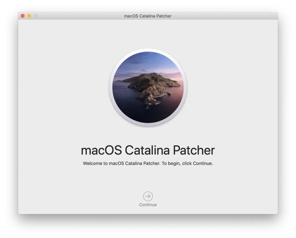 macos Catalina patcher installation