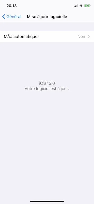 installation ios 13