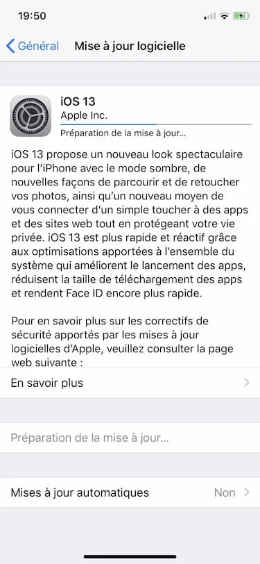 installer ios13