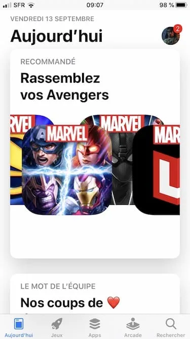 mettre a jour apps ios 13