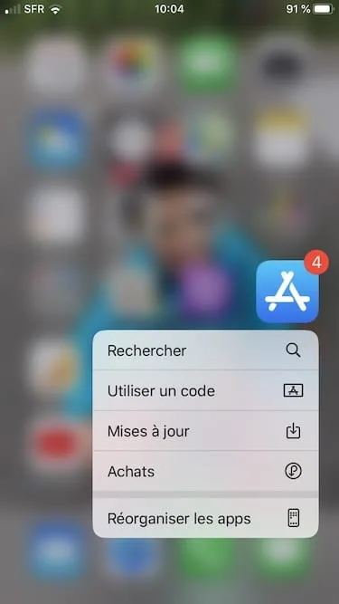 mises a jour apps ios 13 avec 3d touch
