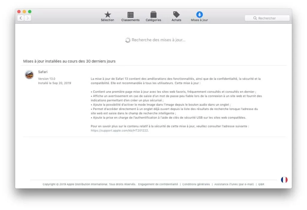telecharger safari 13.0 macos high sierra