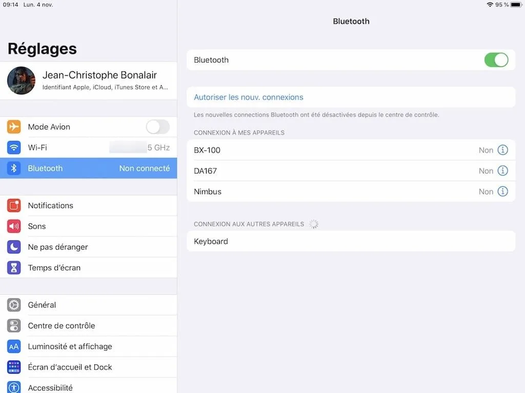 Connecter un clavier à son iPad en bluetooth