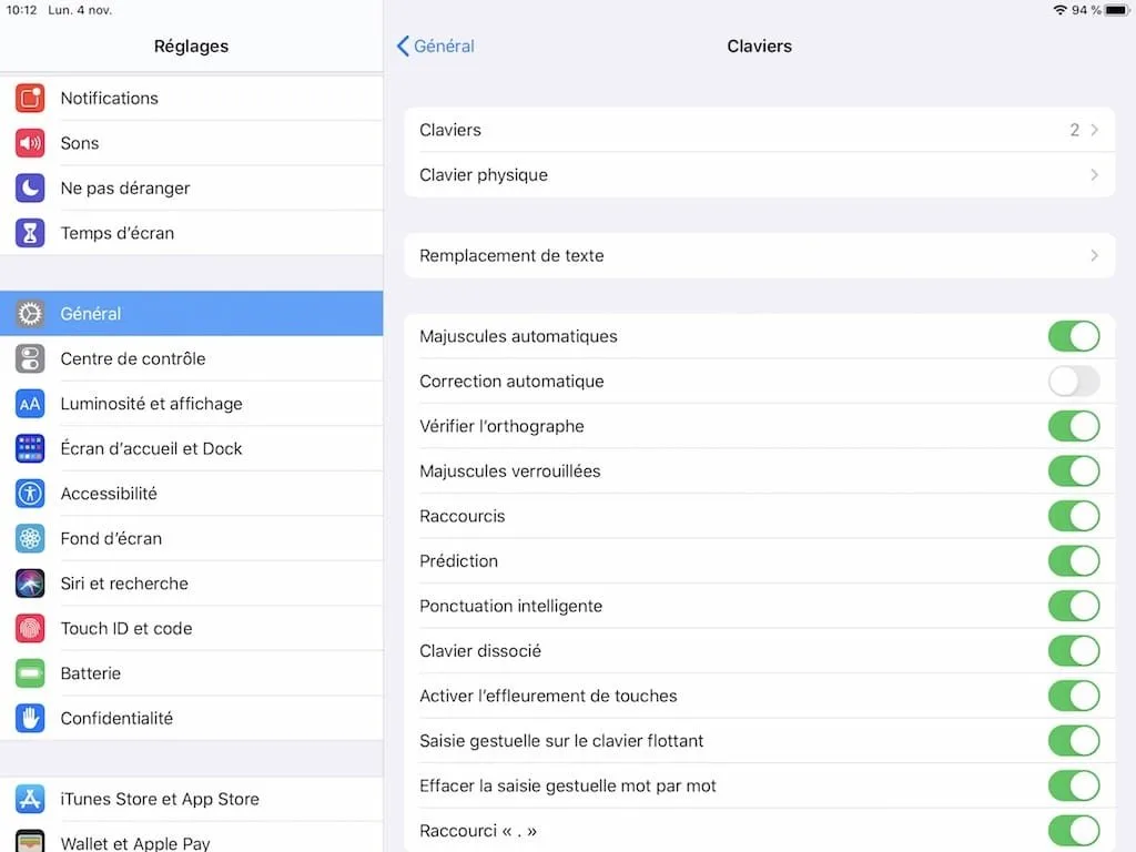 Connecter un clavier physique a son iPad