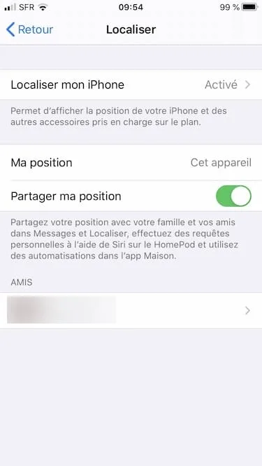 Localiser mon iPhone
