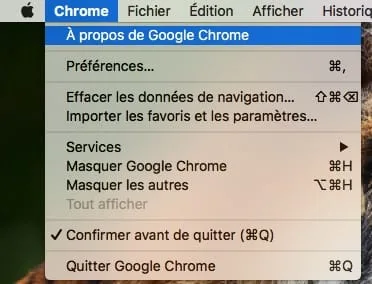 Mettre à jour Google Chrome Mac : 2 méthodes 1 Mettre a jour Google Chrome Mac a propos de google chrome