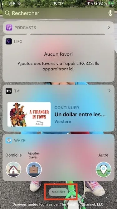 Afficher autonomie du casque Bluetooth sur iPhone