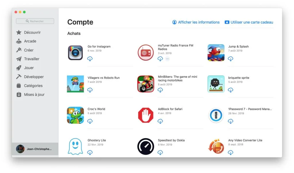 Ajouter un mode de paiement sur Mac os catalina