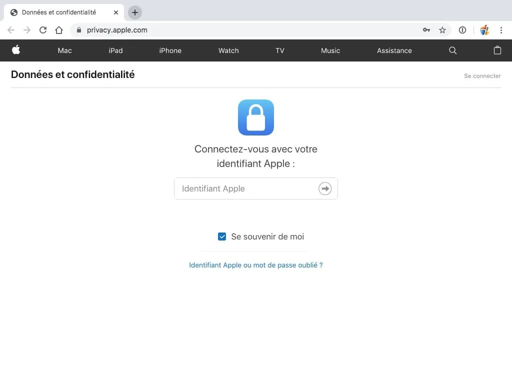 Supprimer son compte Apple temporairement ou définitivement 1 Supprimer son compte Apple privacy.apple.com