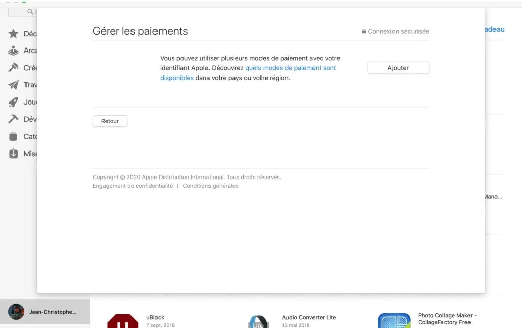 ajout mode paiement apple sur mac os tutoriel