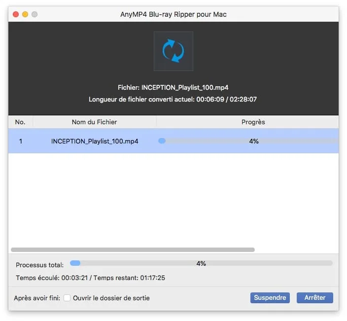 Ripper un Blu-ray sur Mac en 3 étapes 6 convertir bluray en mp4 sur mac