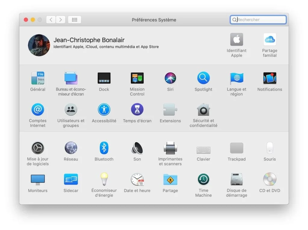 Configurer la souris du Mac pour un gaucher Preferences systeme