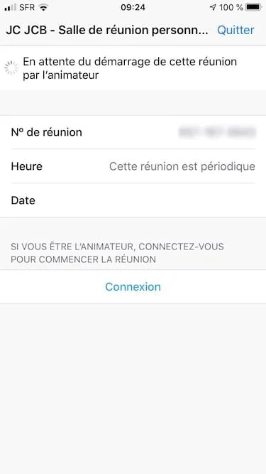 joindre reunion zoom avec iphone