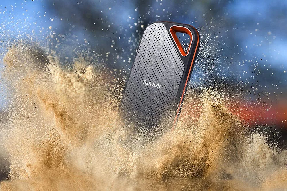 Test SanDisk Extreme Pro Portable SSD (USB-C / Thunderbolt 3) 4 SanDisk Extreme Pro Portable SSD resistant eau et poussiere