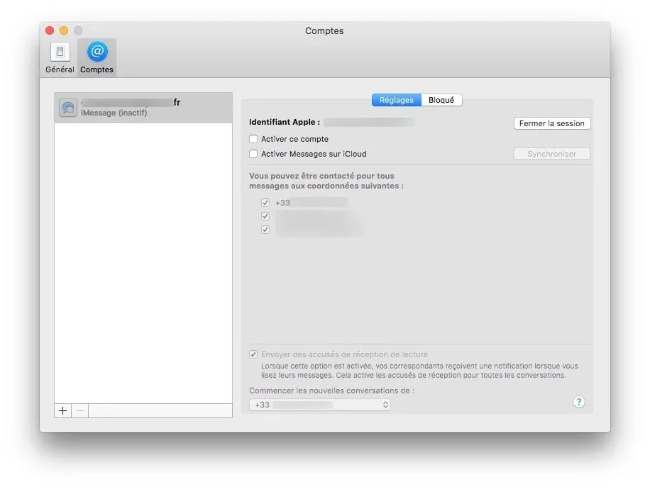 desactiver messages avant de revendre mac