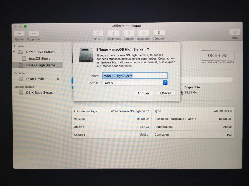 formater son mac avant de le revendre
