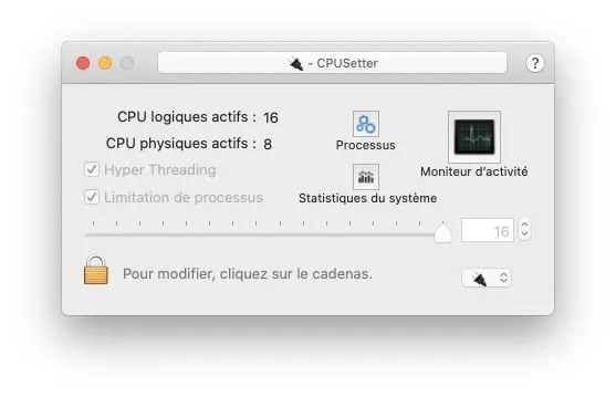 gestion CPU automatique Mac