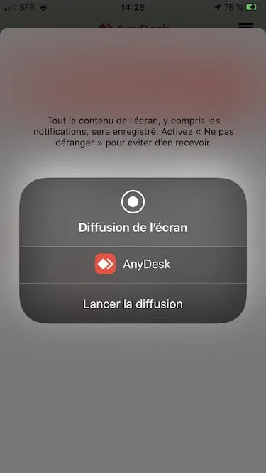 lancer la diffusion ecran iphone sur ordinateur