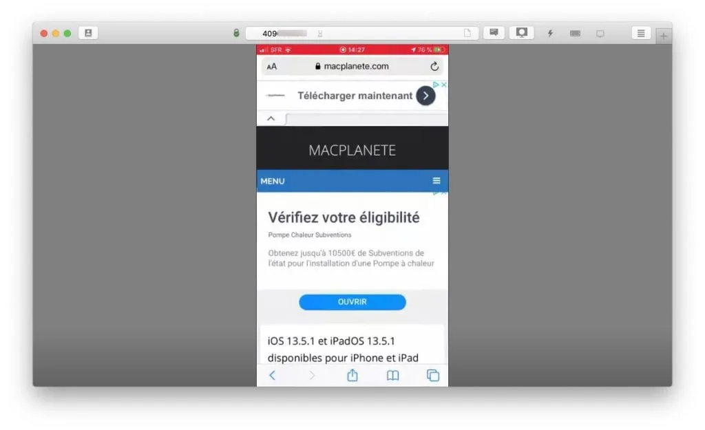 voir ecran iphone ipad ipod sur Mac ou sur PC