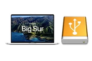 Installer macOS Big Sur un sur disque externe USB disque dur ou SSD