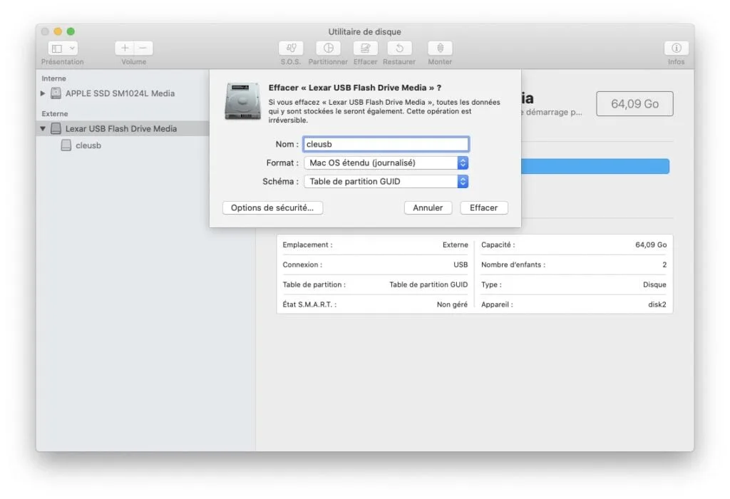 Créer une clé USB bootable macOS Big Sur (11.0) 2 creation une cle usb macos big sur