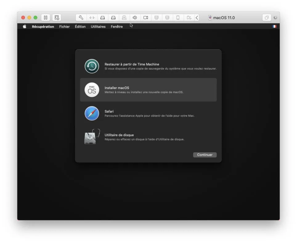 installer macos big sur 11 via vmware fusion pro