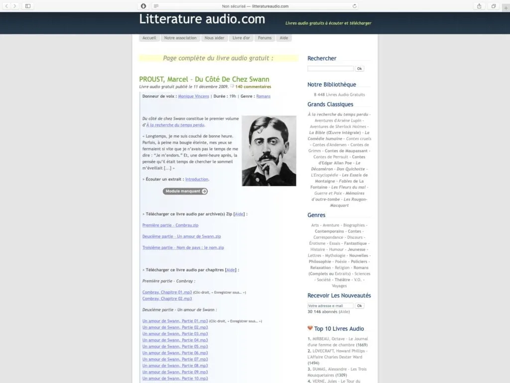 Écouter des Livres audio gratuits sur iPhone / iPad / Watch / CarPlay (3 étapes) 3 ecouter des Livres audio gratuits sur iPhone avec litteratureaudio