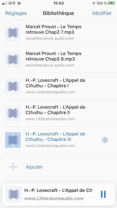 Écouter des Livres audio gratuits sur iPhone / iPad / Watch / CarPlay (3 étapes) 7 lire livre audio sur iphone avec BookPlayer