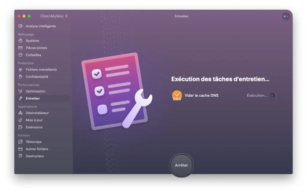 vider cache mac cleanmymac