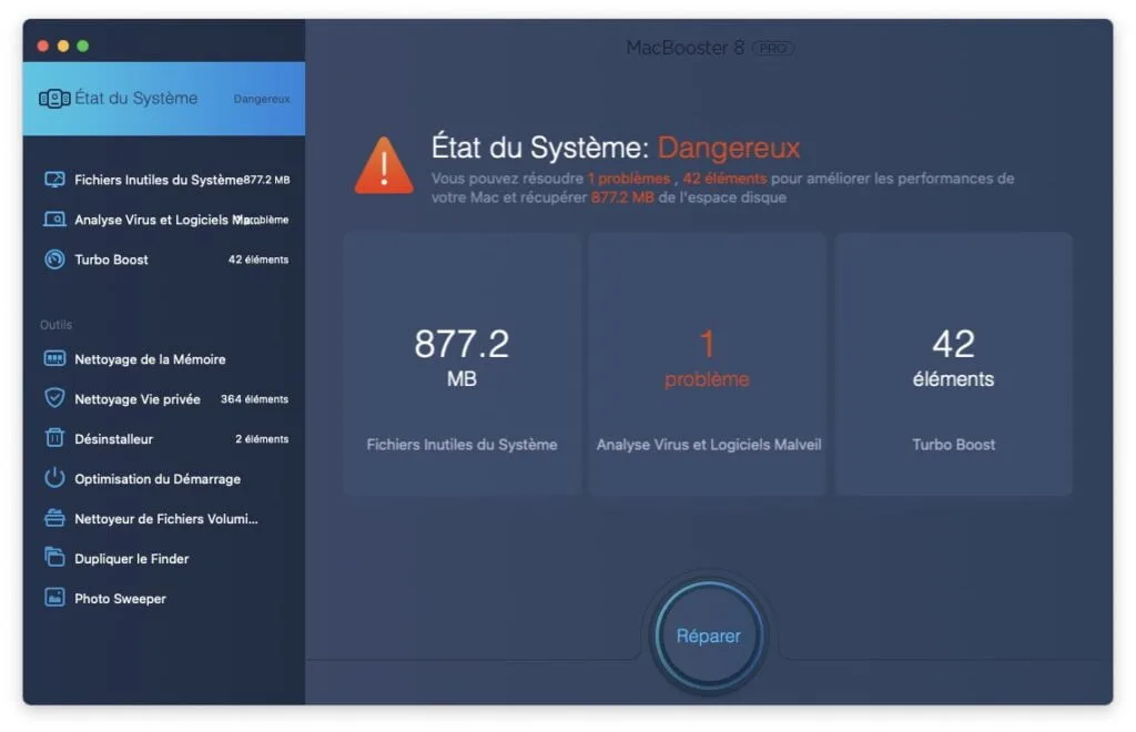 Optimiser macOS Big Sur reparer systeme