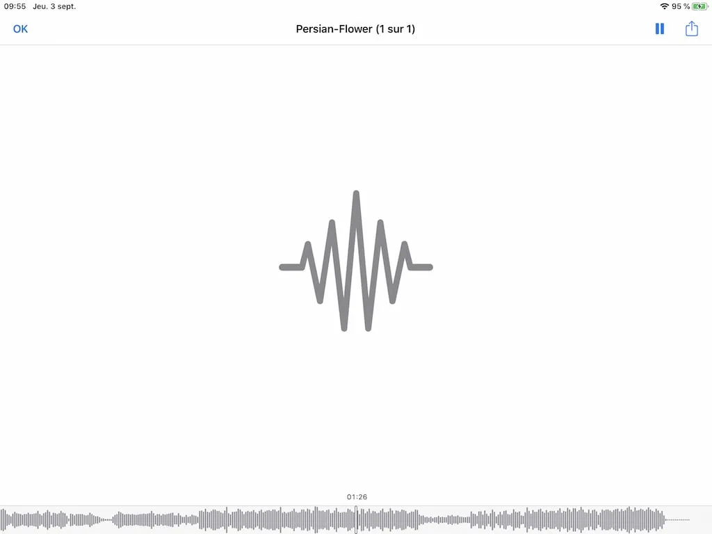 lecture fichier MP3 avec Fichiers iPhone