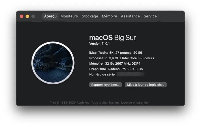 Telecharger macOS Big Sur 11.01 version finale Mac