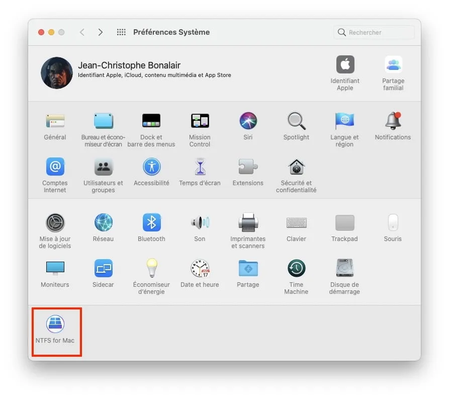 activer le ntfs sous macos big sur avec paragon ntfs
