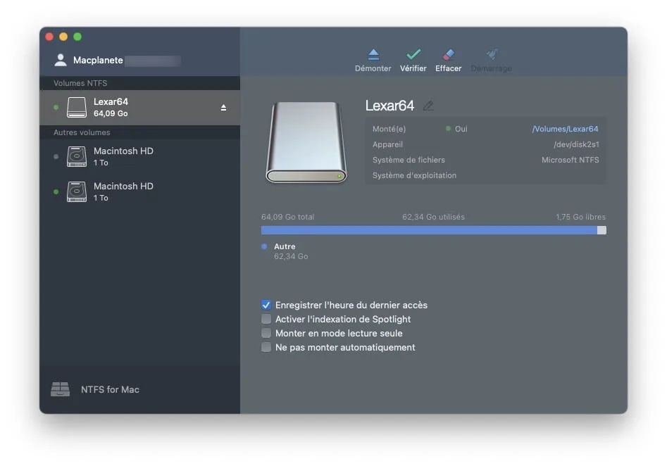 ecrire en ntfs macos big sur