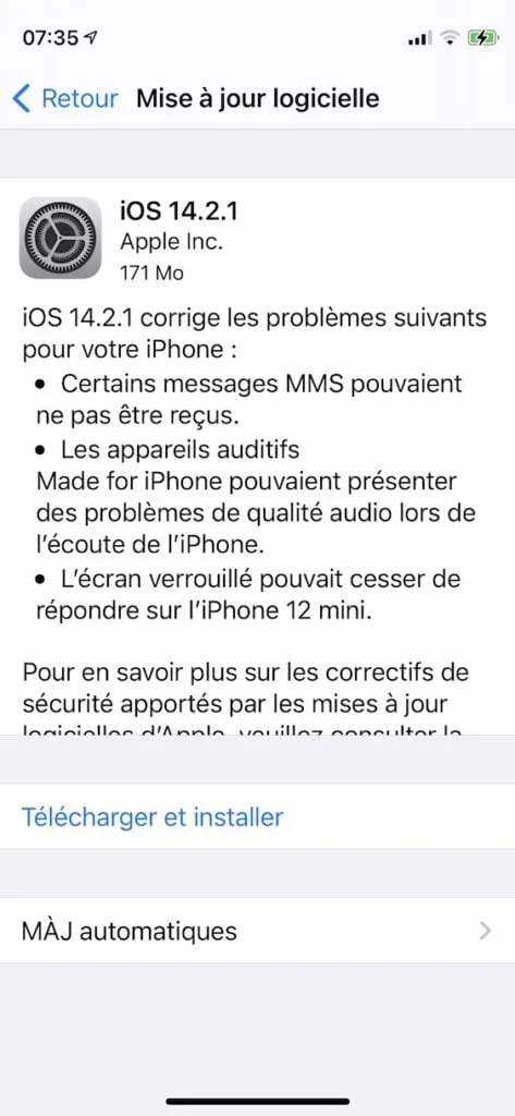 iOS 14.2.1 telecharger