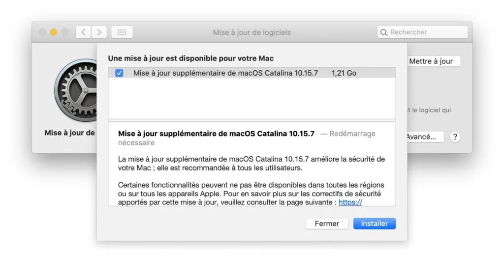 macos catalina 10.15.7 supplemental update