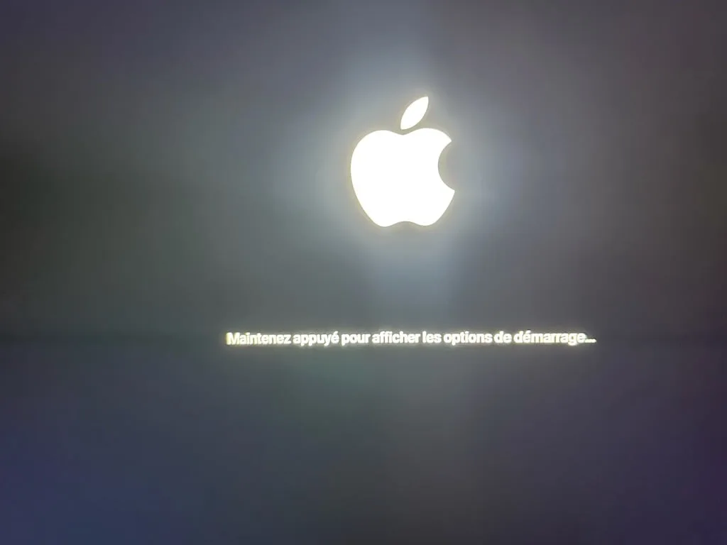 Demarrer Apple Diagnostics sur un Mac Silicon bouton alimentation