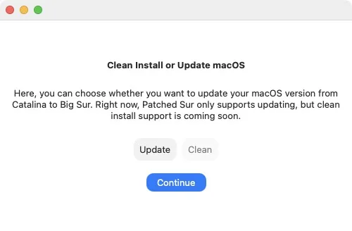 Patched Sur big sur Update
