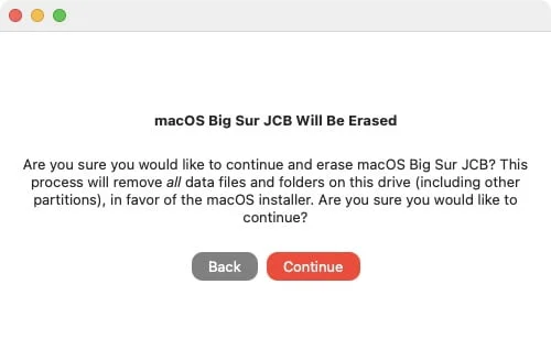 Patched Sur formatage cle usb pour installer big sur