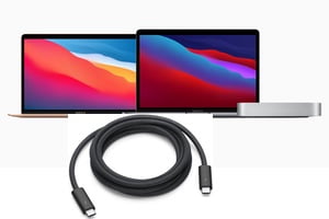 Transferer des fichiers entre un Mac Apple Silicon et un Mac Intel avec cable usb-c thunderbolt