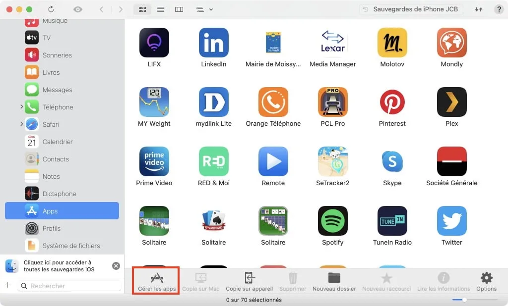 imazing gerer apps iphone apple silicon
