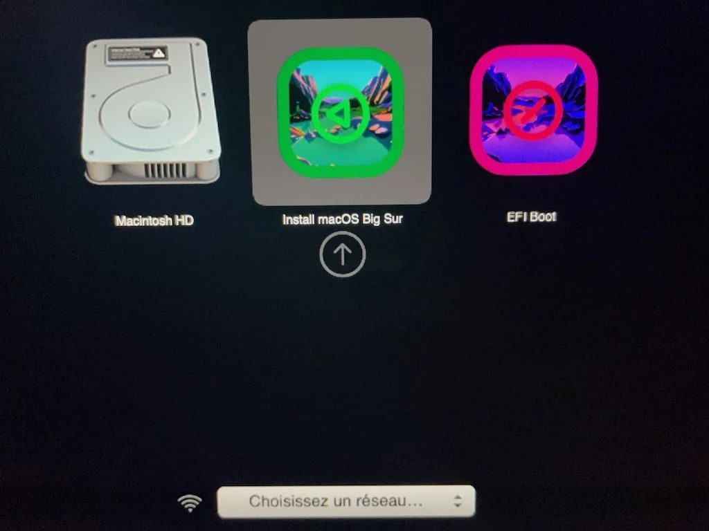 installer macos big sur avec cle usb patched sur