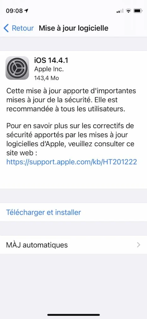 iOS 14.4.1 pour iPhone et iPadOS 14.4.1 pour iPad disponibles (liens IPSW) 1 installer iOS 14.4.1