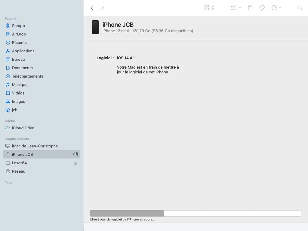 iOS 14.4.2 pour iPhone et iPadOS 14.4.2 pour iPad disponibles (liens IPSW) 5 mise a jour du logiciel iphone en cours