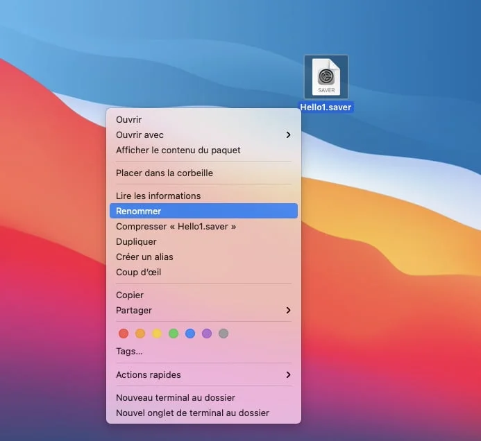 Hello screensaver Mac