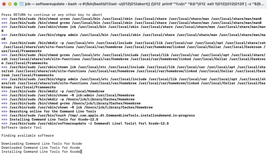 installer homebrew big sur tutoriel