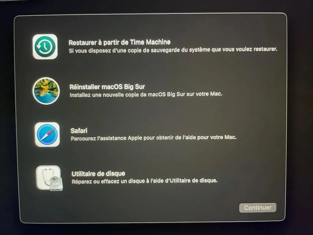 macOS Big Sur problèmes et solutions : téléchargements, installation, démarrage, WiFi, Bluetooth... 2 macOS Big Sur disque de demarrage