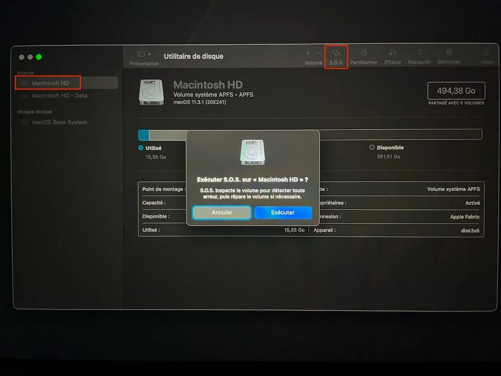 macOS Big Sur problèmes et solutions : téléchargements, installation, démarrage, WiFi, Bluetooth... 3 macos big sur ne boote pas SOS macintosh HS