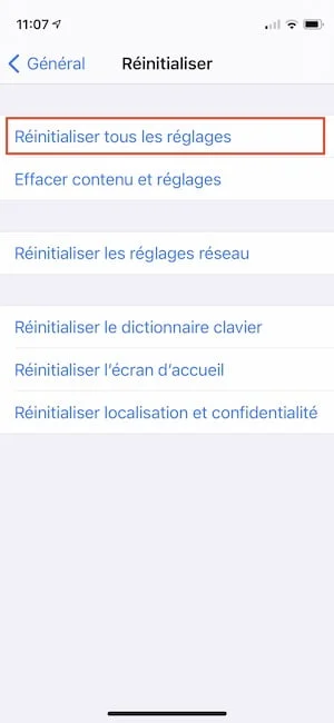verrouillage iphone impossible